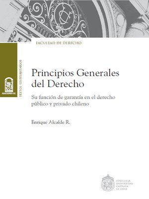 cover image of Principios generales del derecho